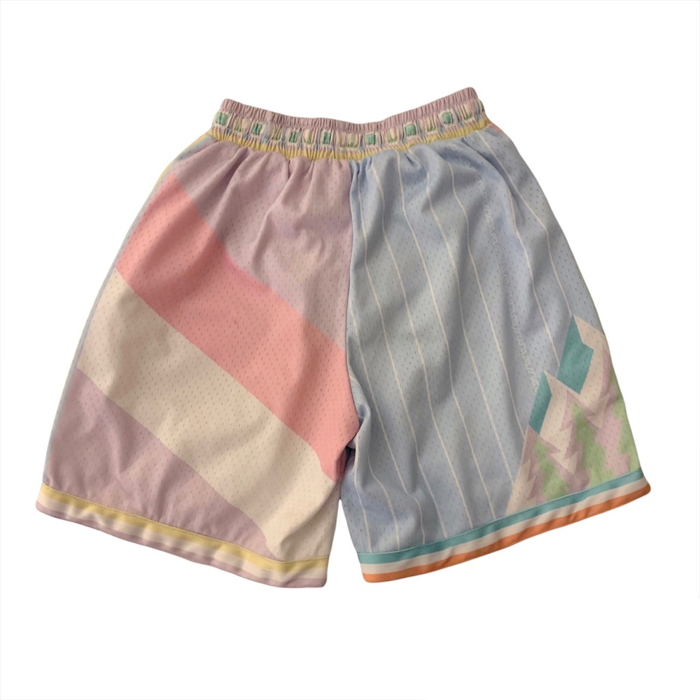 Trillest Shorts Multicolor Pastel Size Small Basketball Sports Outerwear Summer - Picture 2 of 7